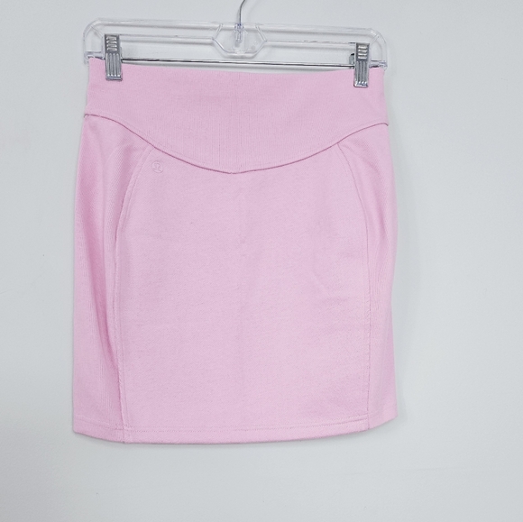 New Lululemon Scuba High Rise Mini Skirt | Vita Pink | S - Picture 6 of 7